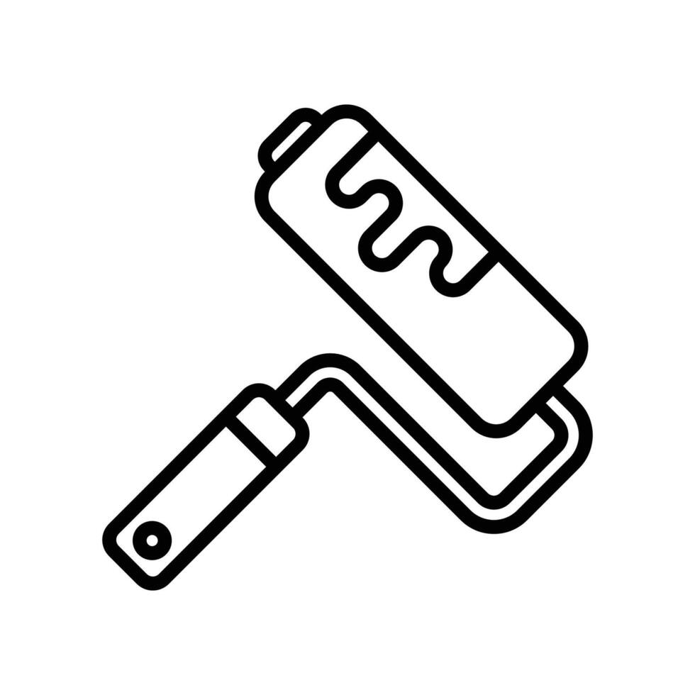 paint roller icon vector design template in white background