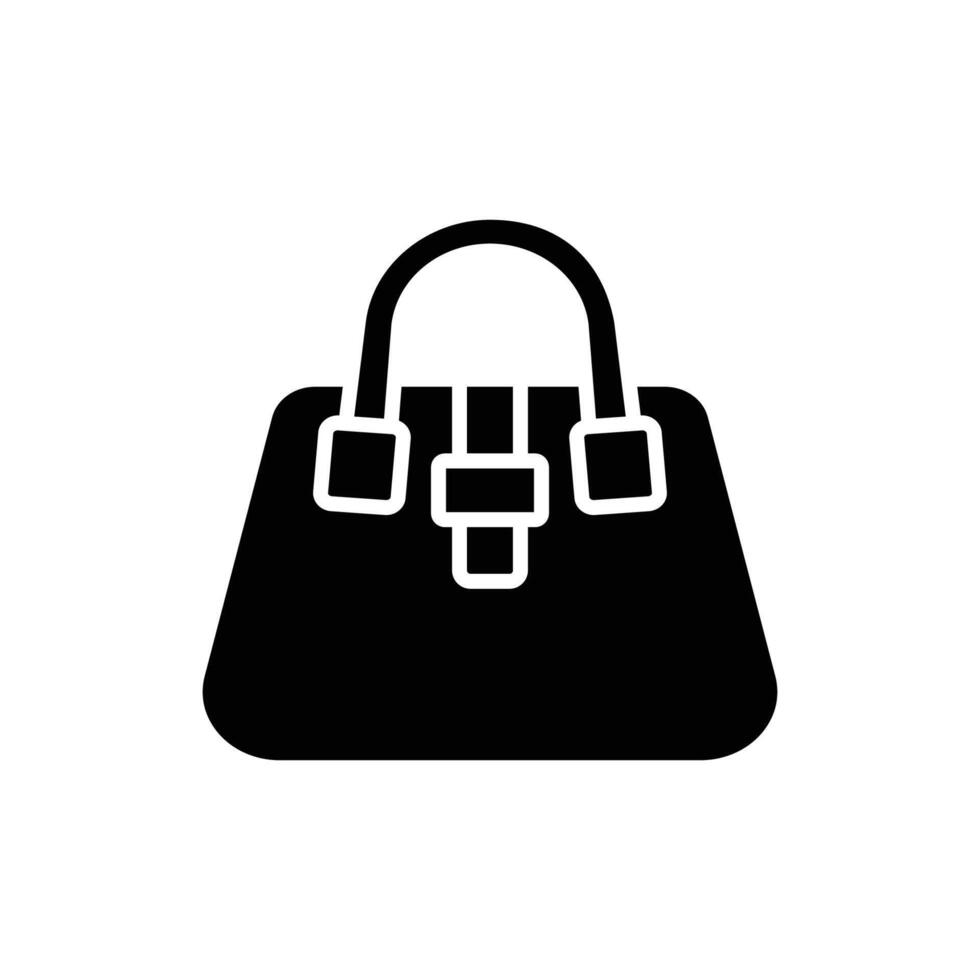 bolso icono vector diseño modelo en blanco antecedentes