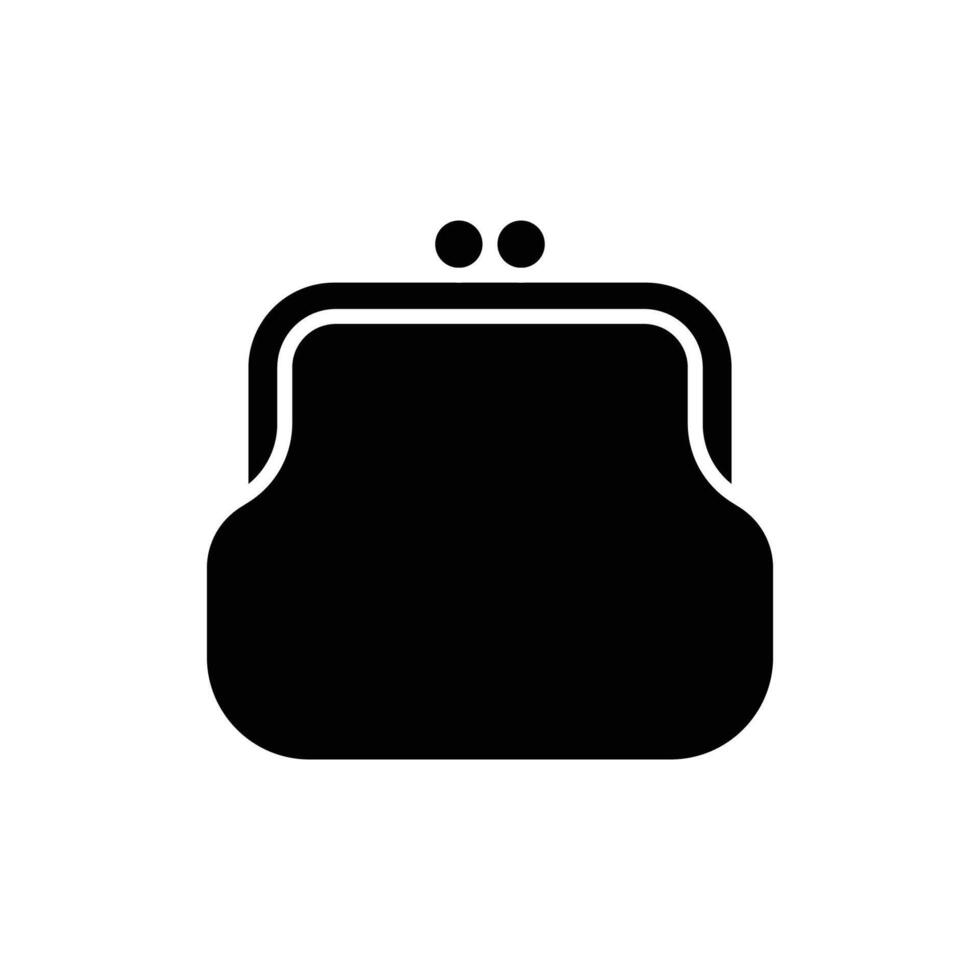bolso icono vector diseño modelo en blanco antecedentes