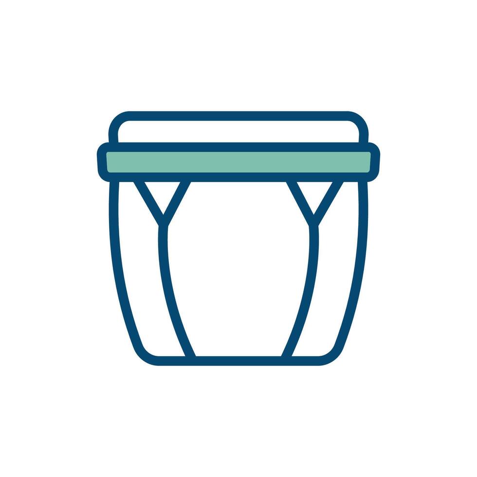 bongo drum icon vector design template in white background