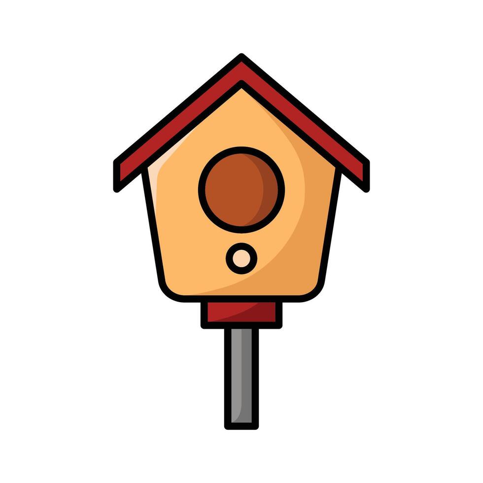 bird house icon vector design template in white background