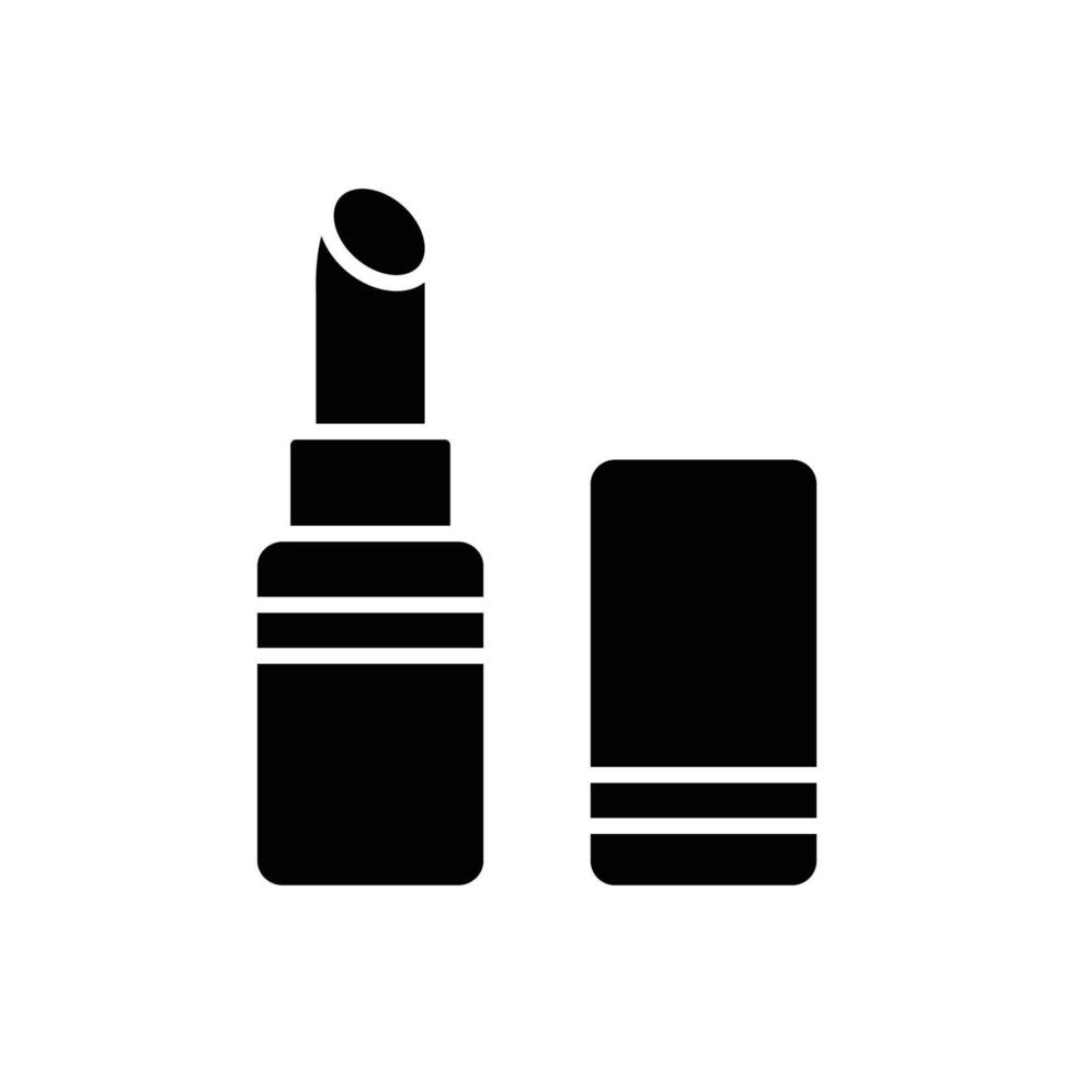 lipstick icon vector design template in white background