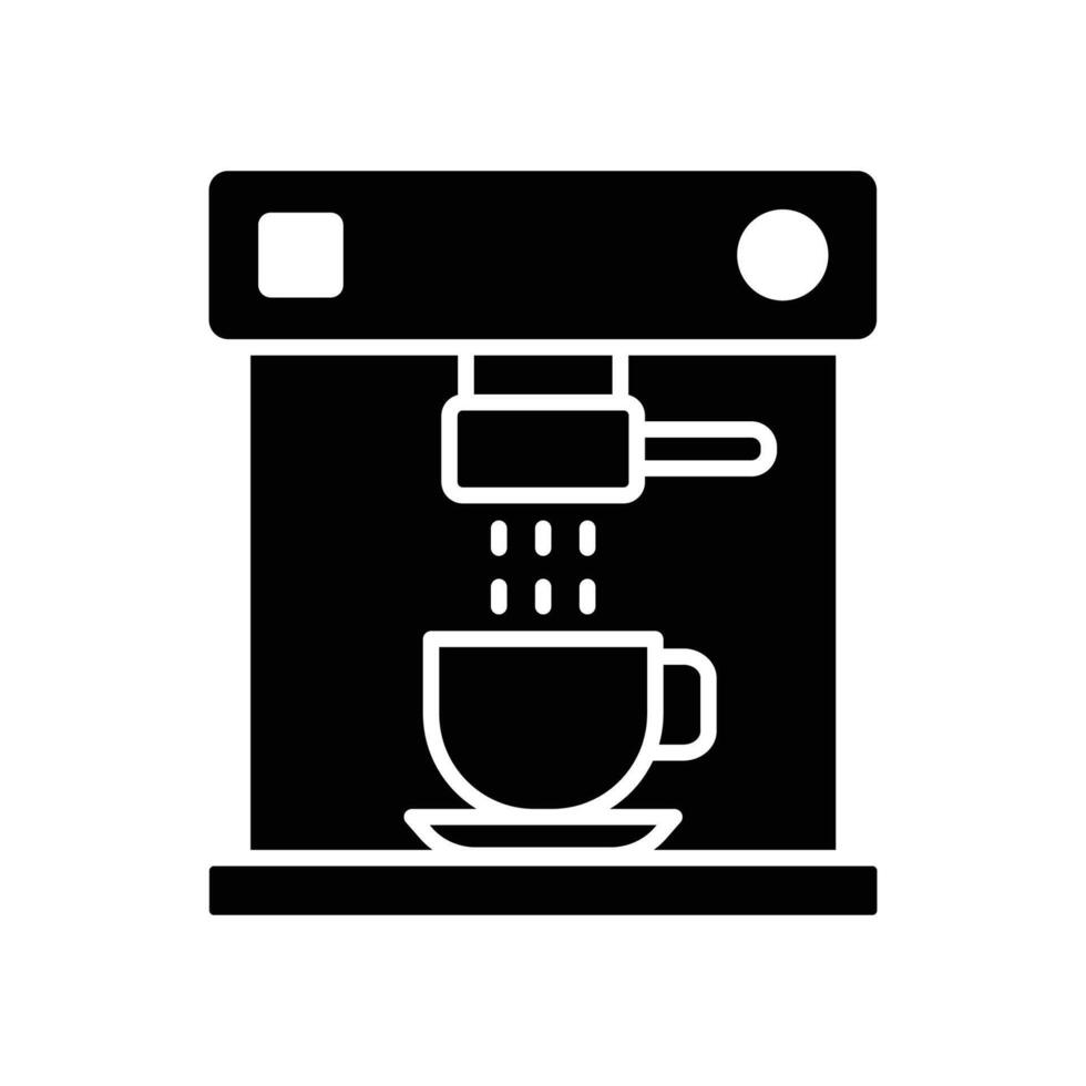 café fabricante icono vector diseño modelo en blanco antecedentes