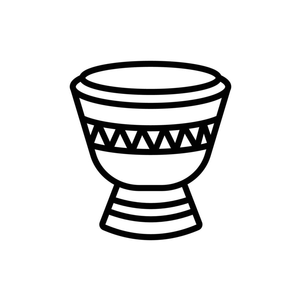 bongo tambor icono vector diseño modelo en blanco antecedentes