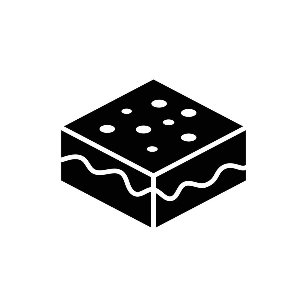 brownies icon vector design template in white background