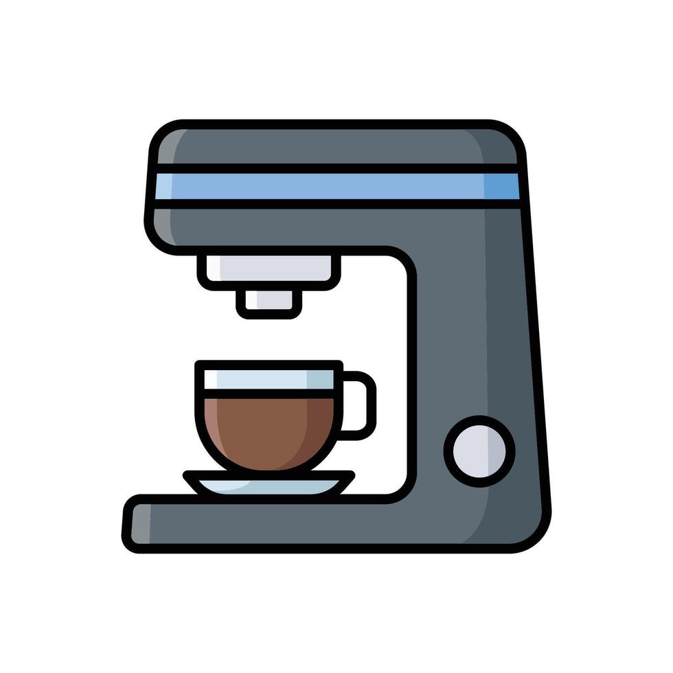 café fabricante icono vector diseño modelo en blanco antecedentes