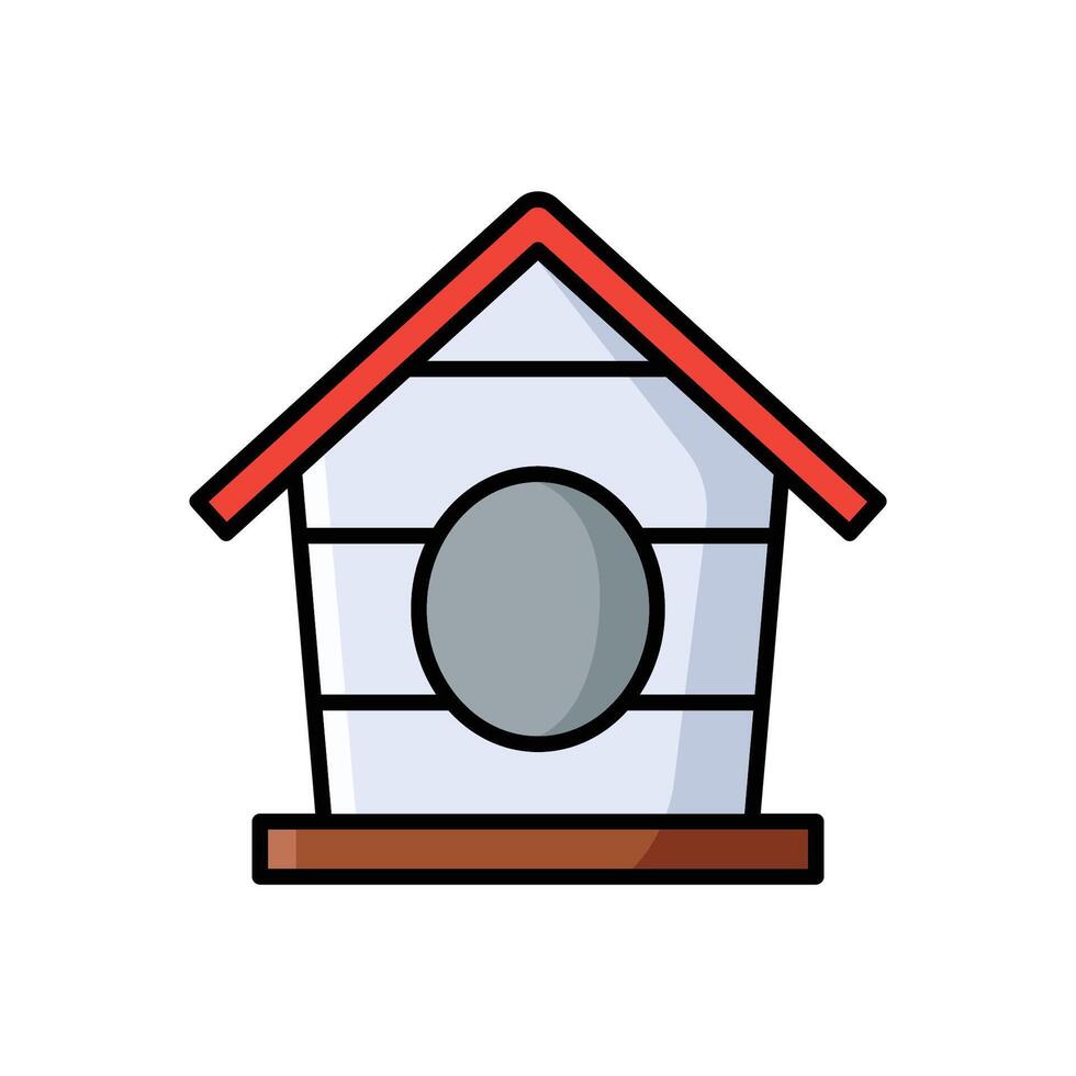 bird house icon vector design template in white background