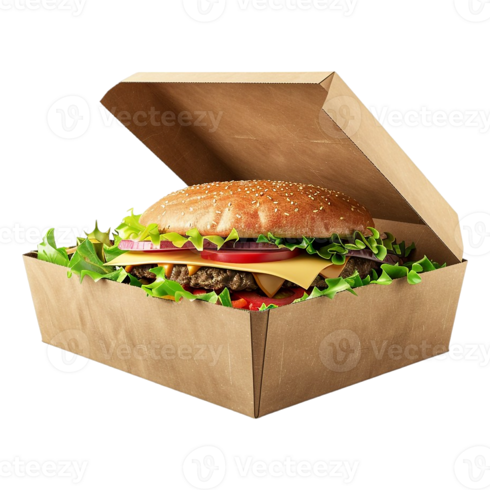 AI generated 3D Rendering of a Fast Food Items on Transparent Background - Ai Generated png
