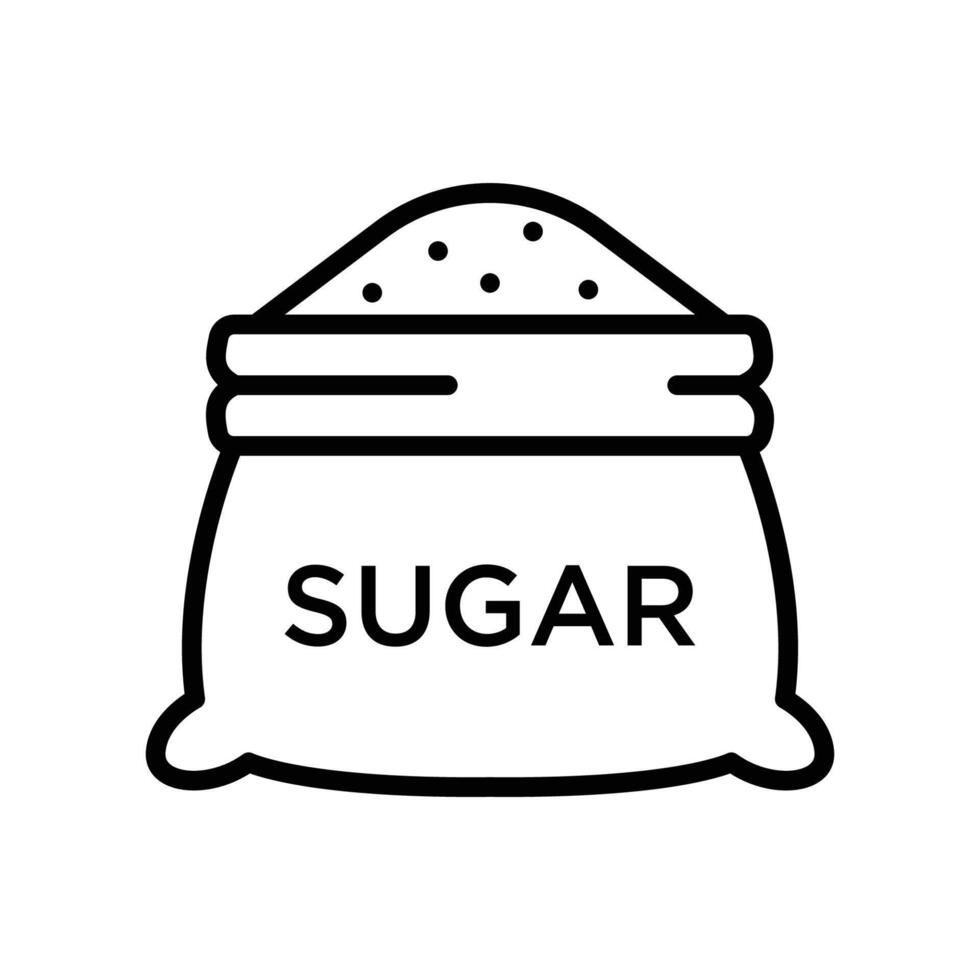 azúcar icono vector diseño modelo en blanco antecedentes