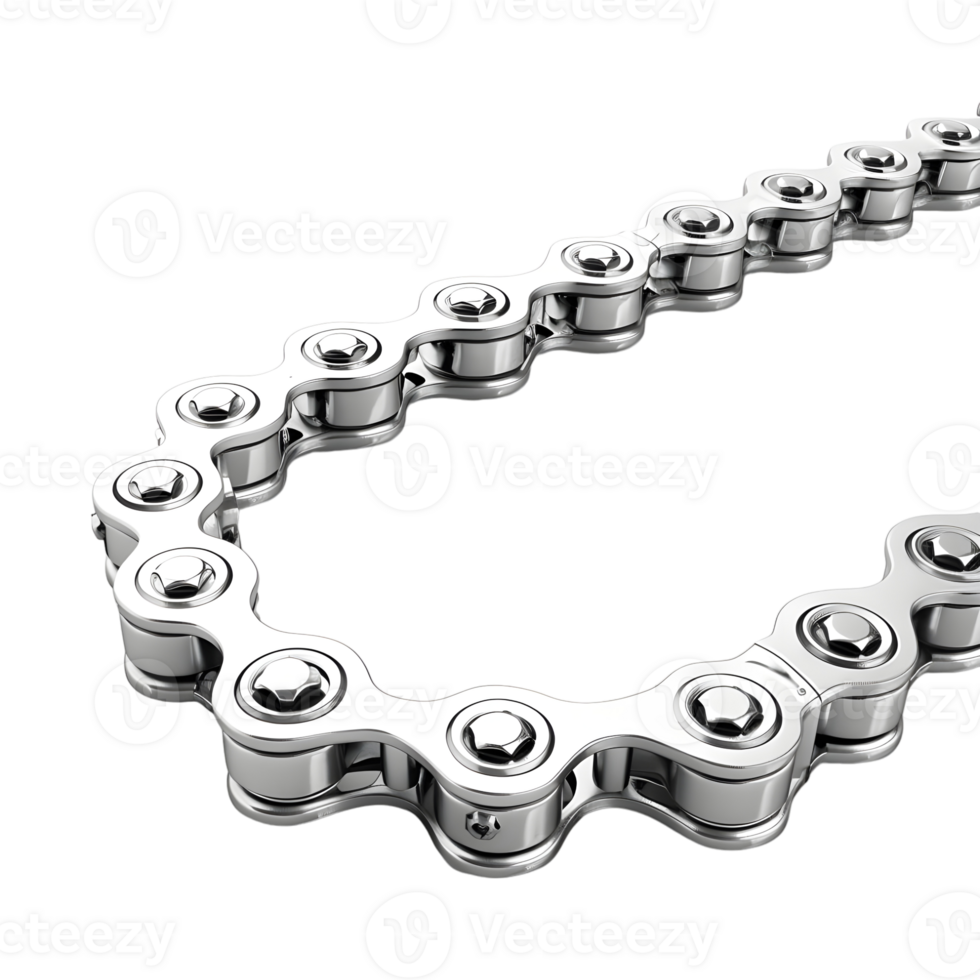 AI generated 3D Rendering of a Roller Chain on Transparent Background - Ai Generated png