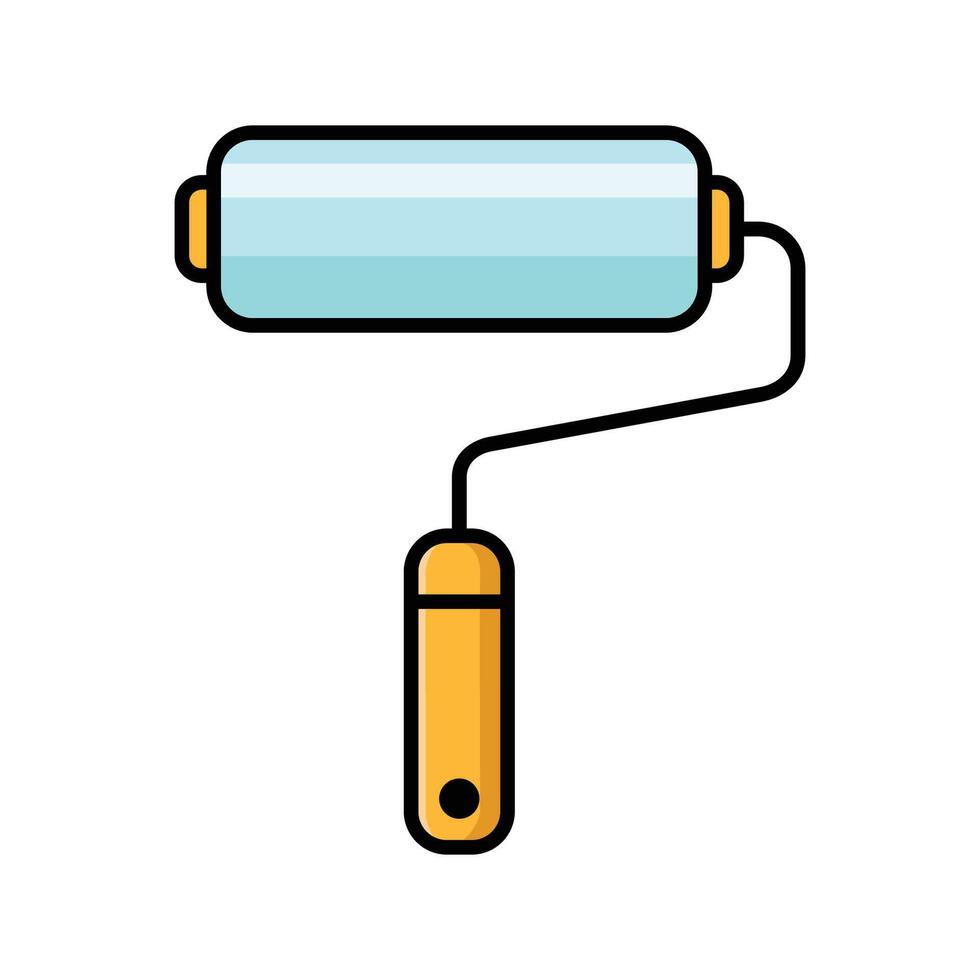 paint roller icon vector design template in white background