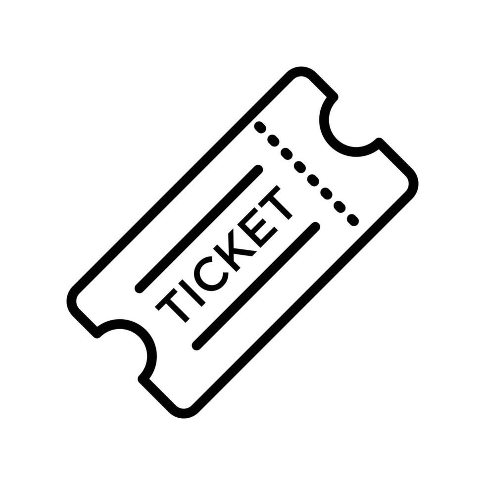 ticket icon vector design template in white background