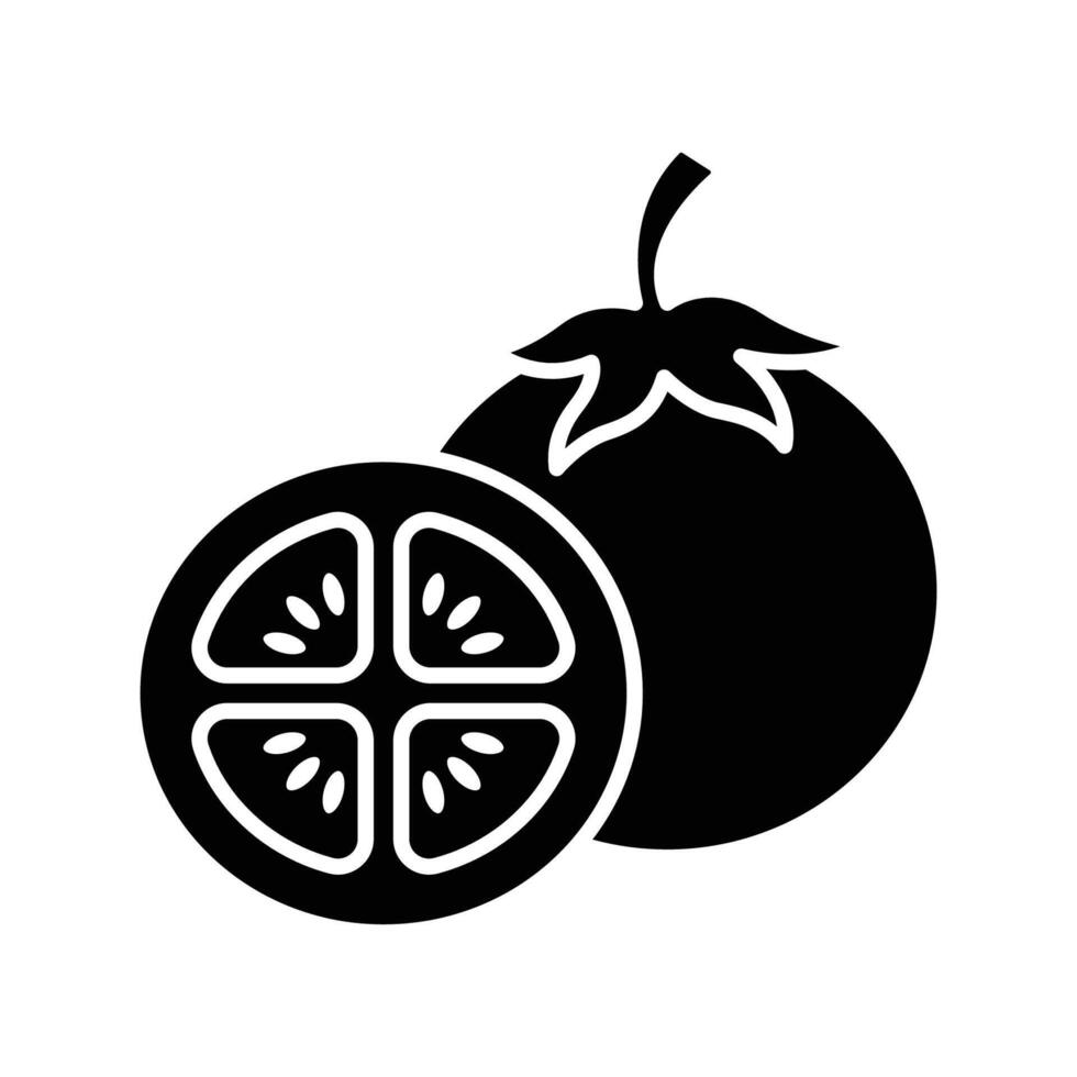 tomato icon vector design template in white background