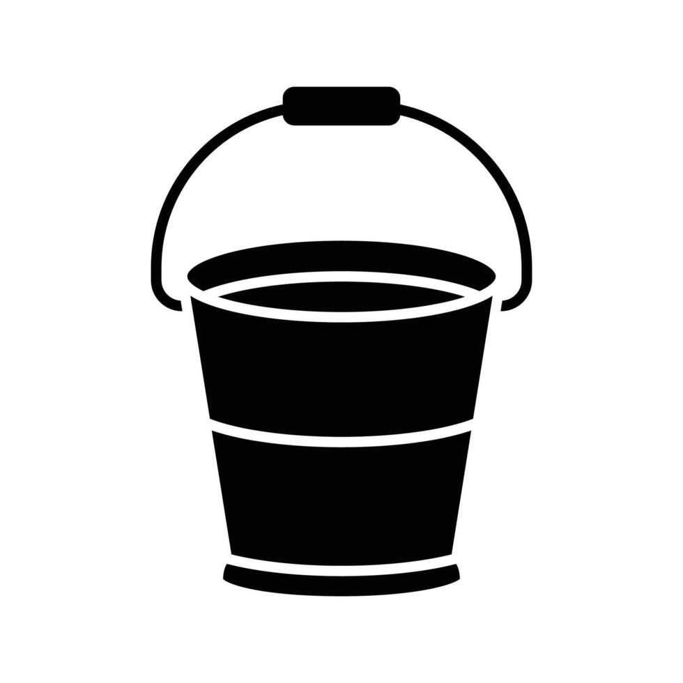 bucket icon vector design template in white background