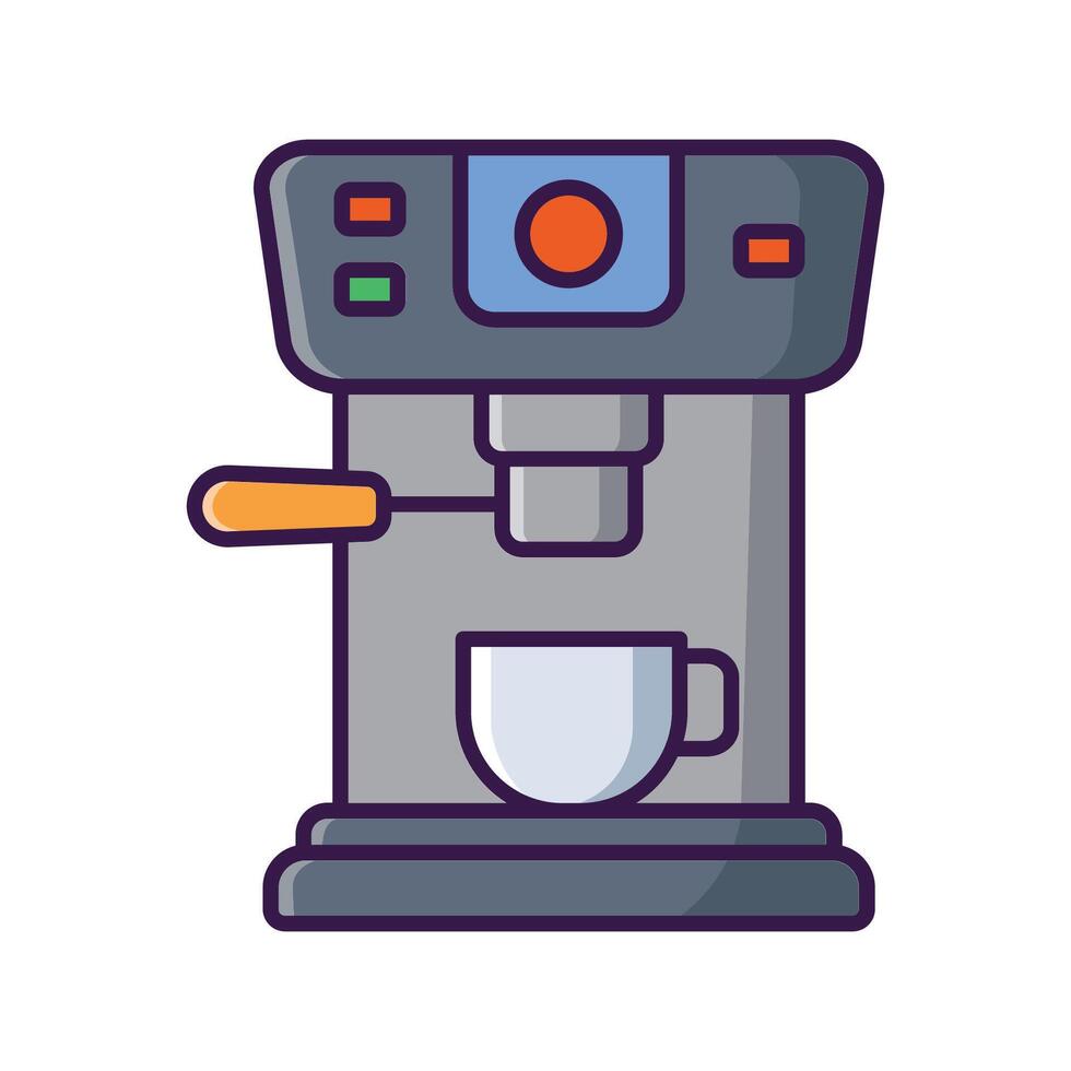 coffee maker icon vector design template in white background