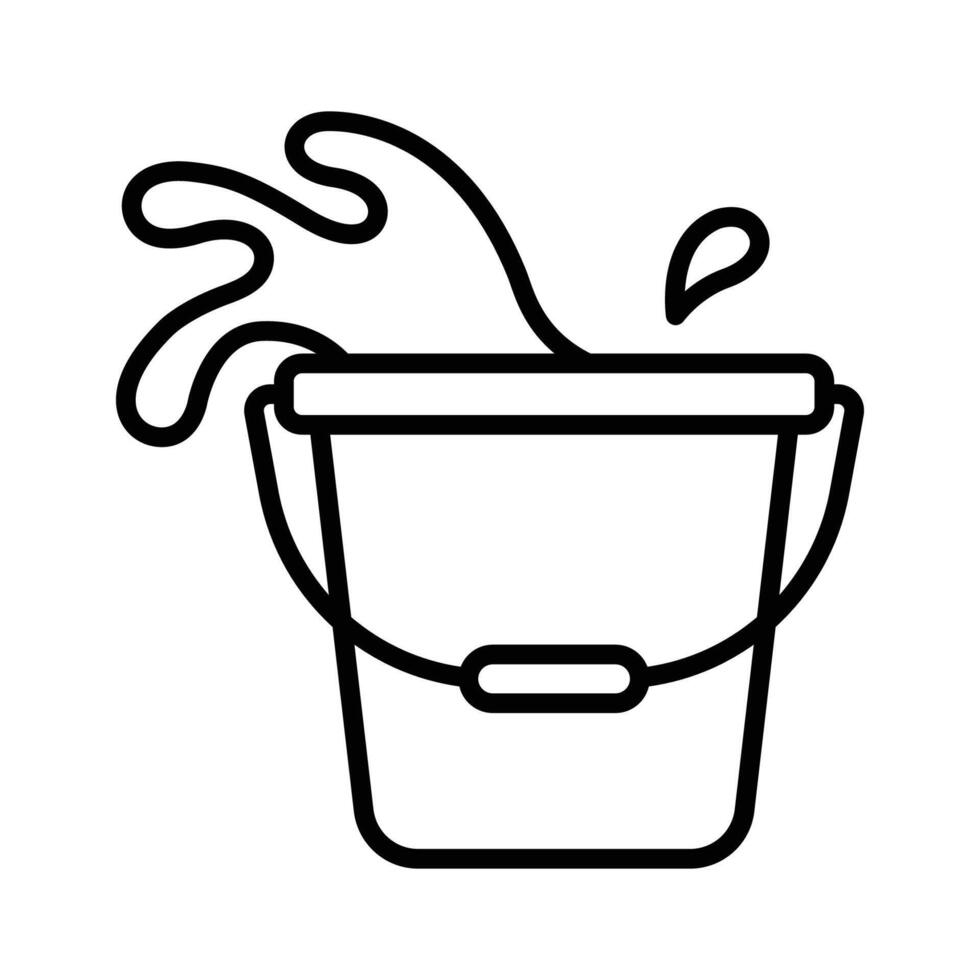 bucket icon vector design template in white background