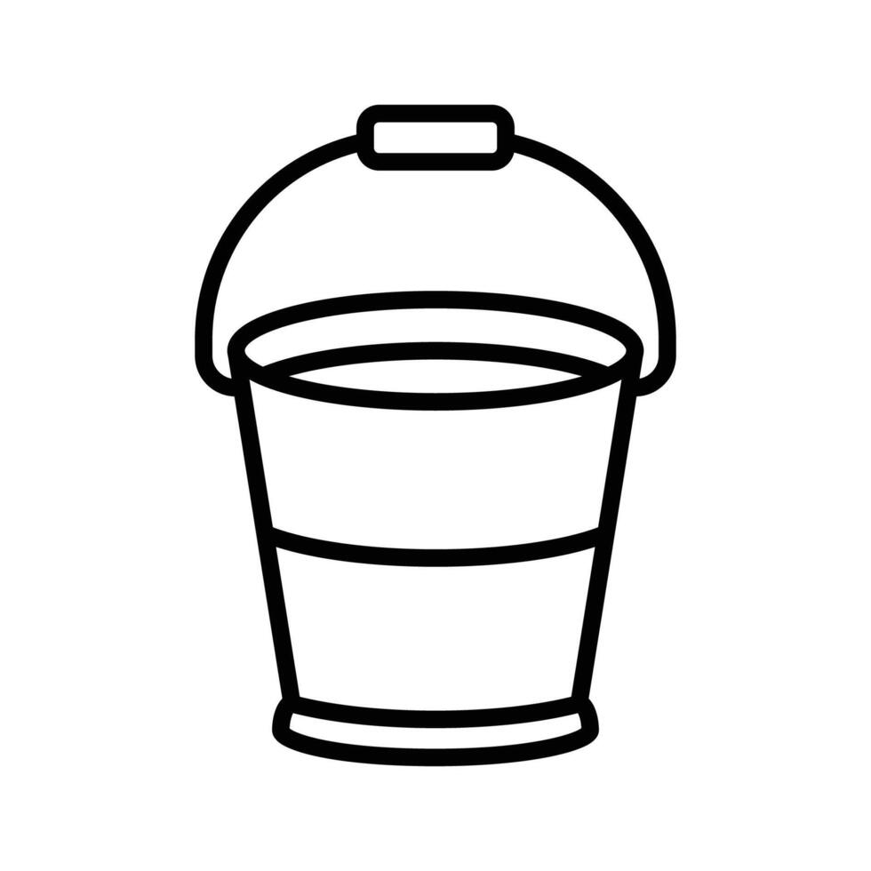 bucket icon vector design template in white background
