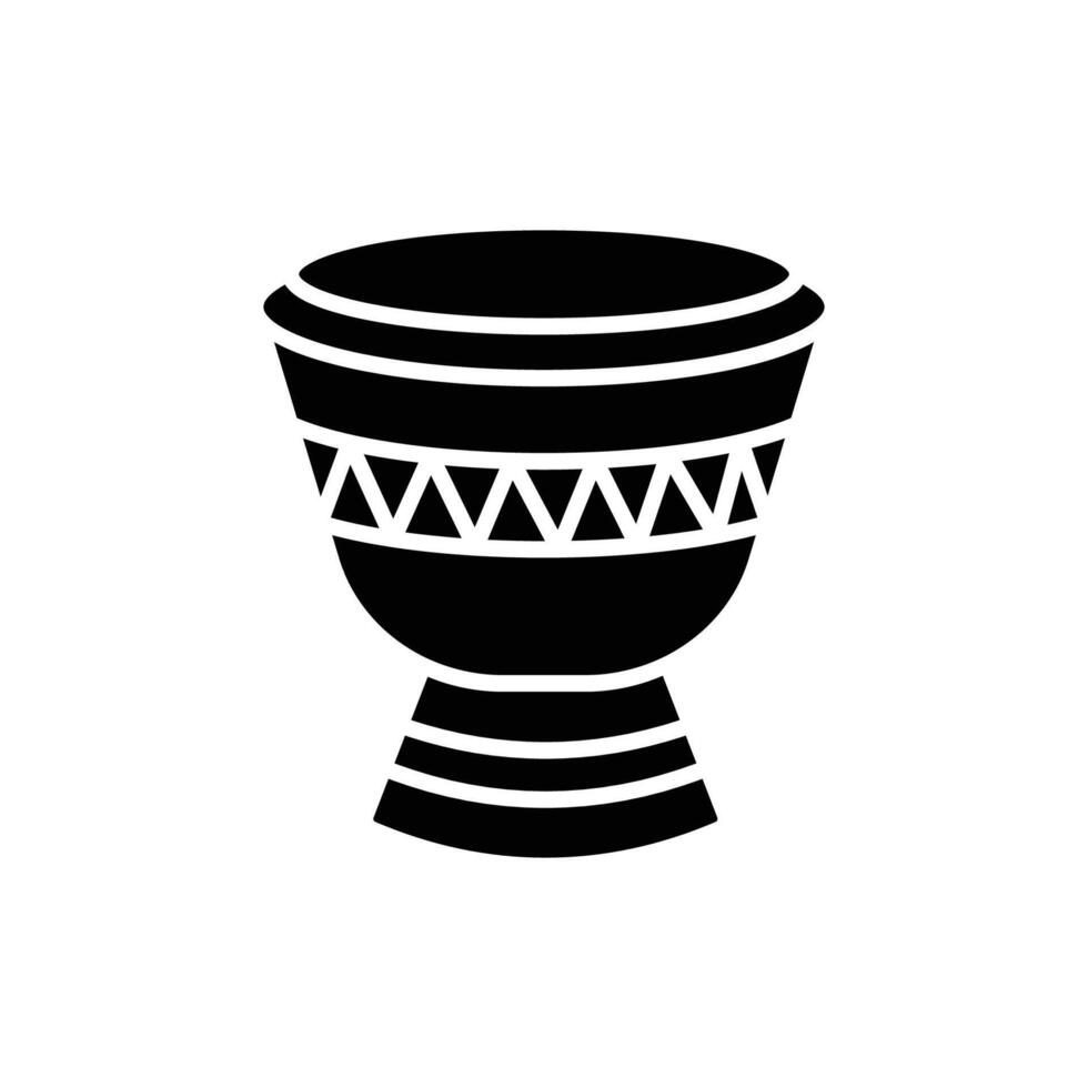 bongo drum icon vector design template in white background