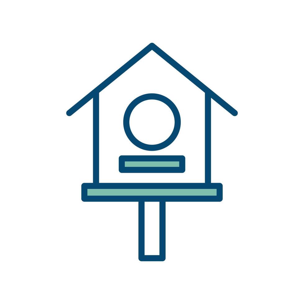 bird house icon vector design template in white background