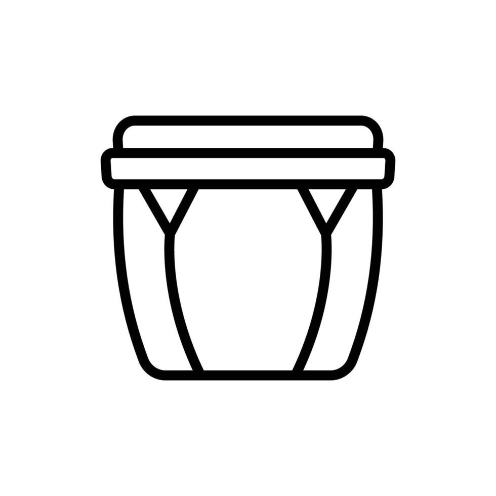 bongo drum icon vector design template in white background