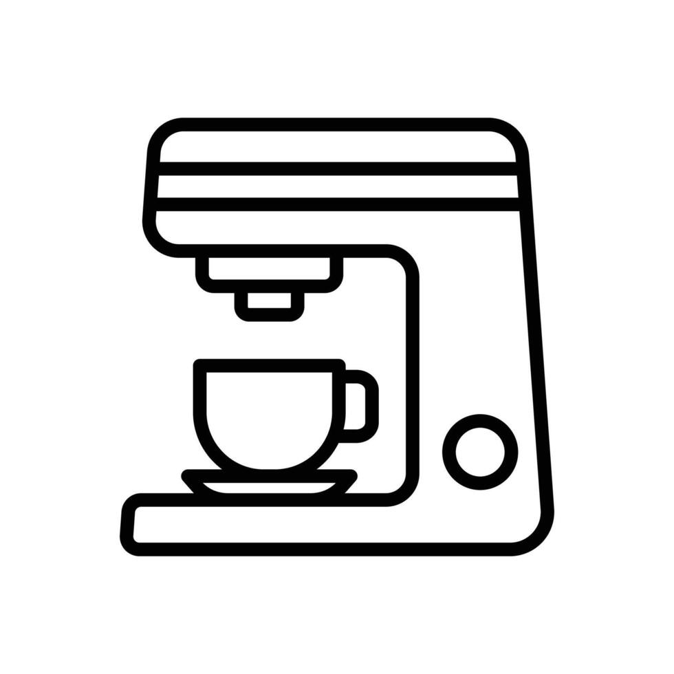 coffee maker icon vector design template in white background