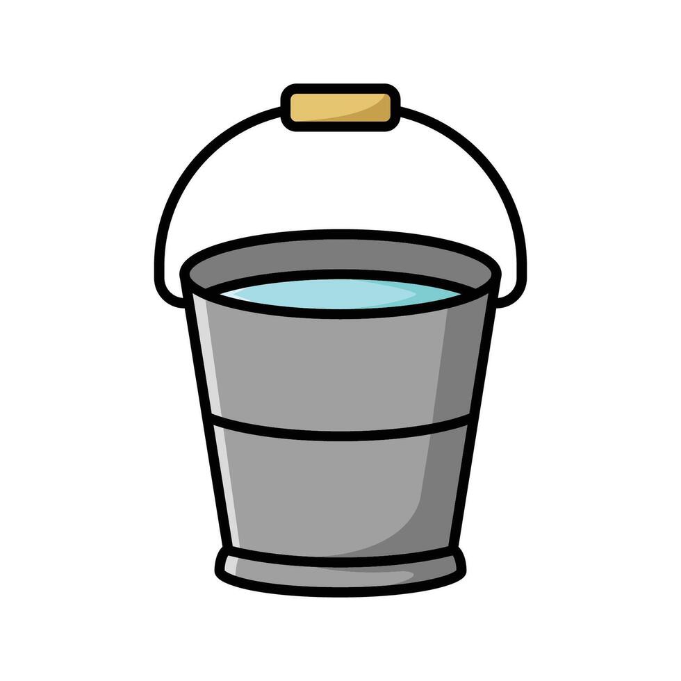 bucket icon vector design template in white background