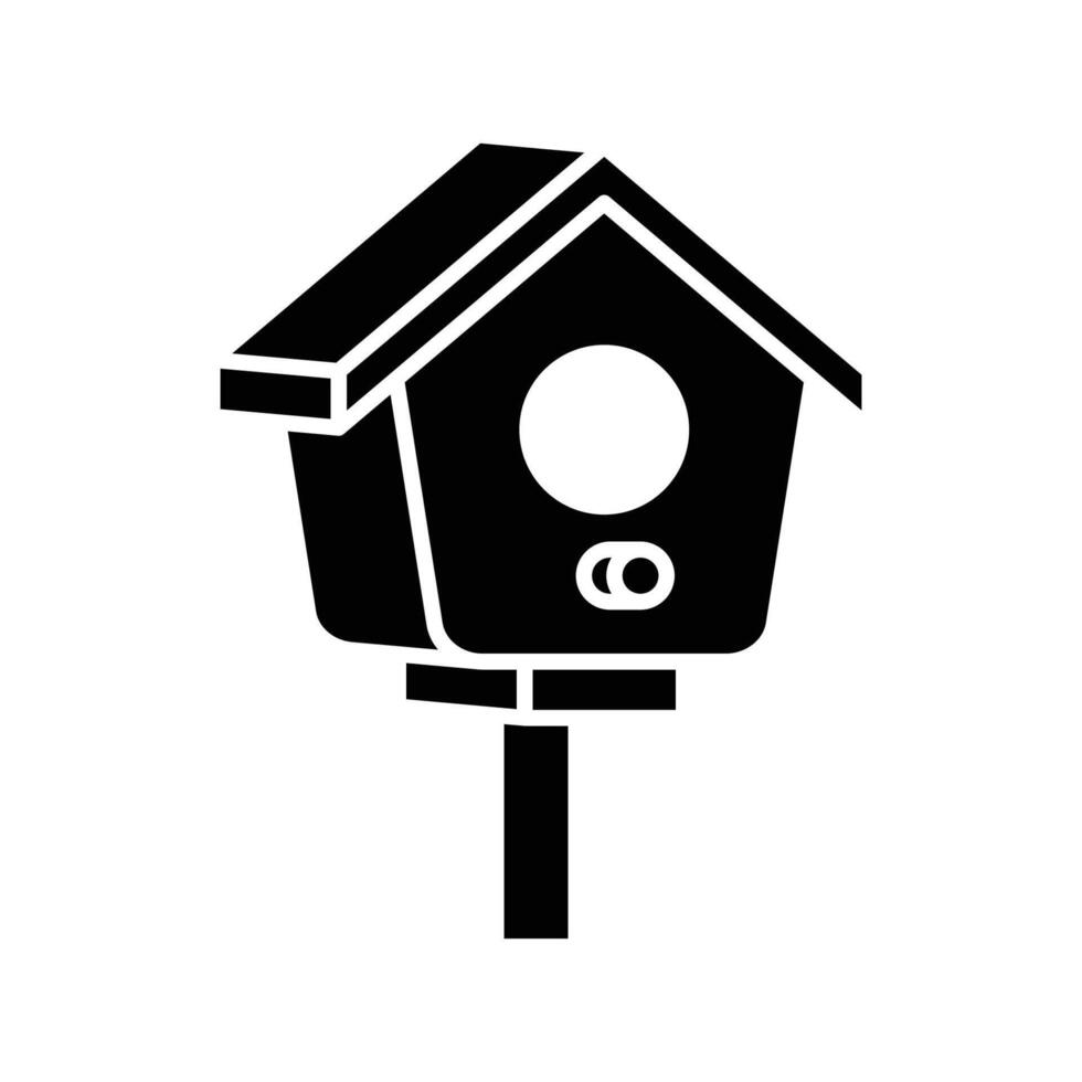 pájaro casa icono vector diseño modelo en blanco antecedentes