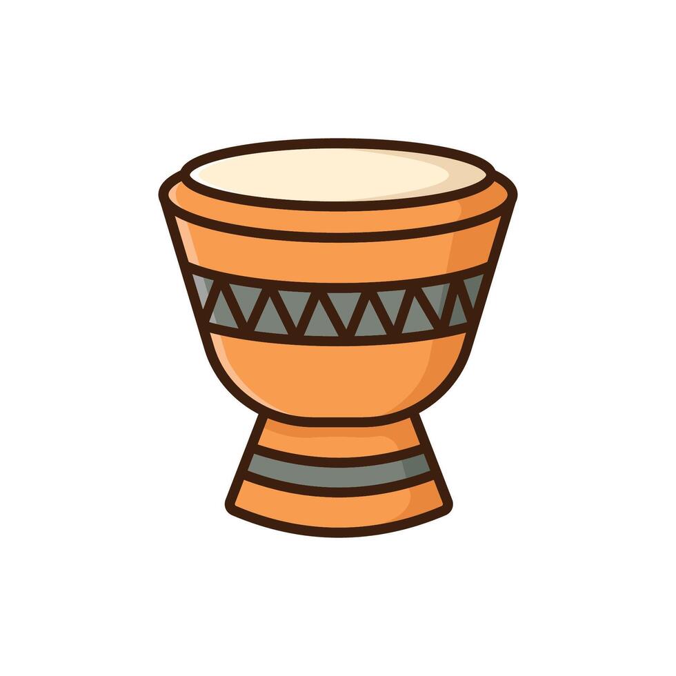 bongo drum icon vector design template in white background