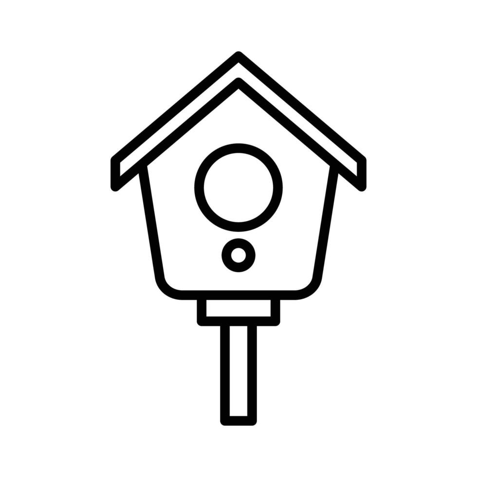 bird house icon vector design template in white background