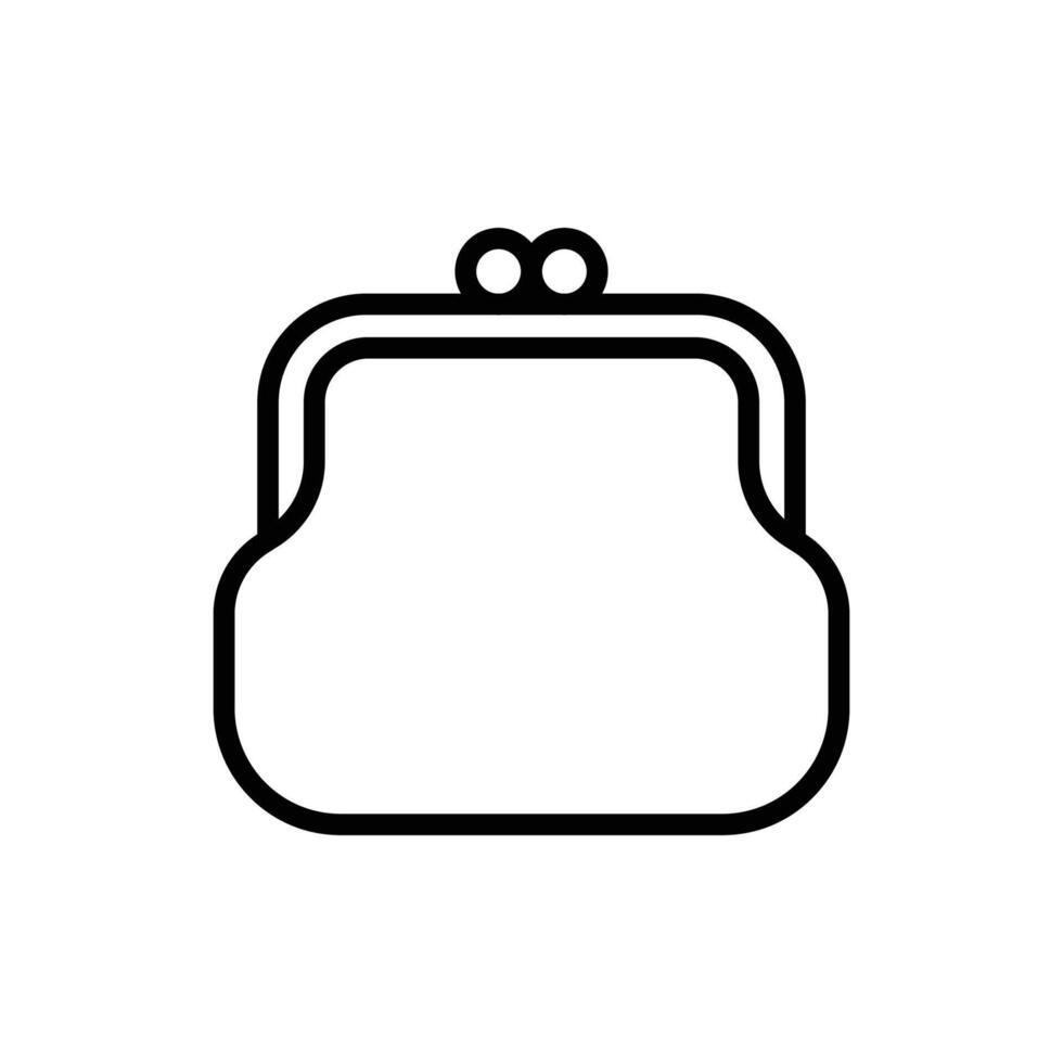 bolso icono vector diseño modelo en blanco antecedentes