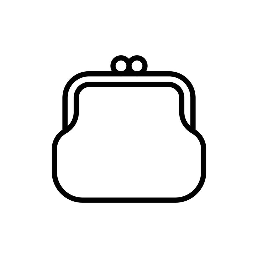 purse icon vector design template in white background