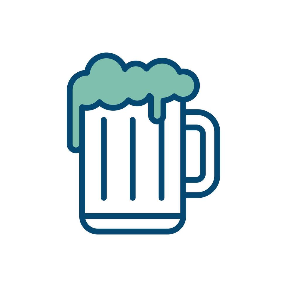 cerveza icono vector diseño modelo en blanco antecedentes