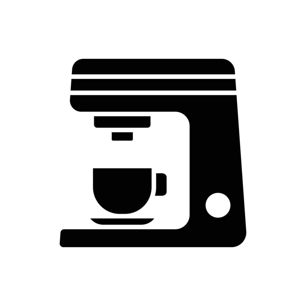 coffee maker icon vector design template in white background