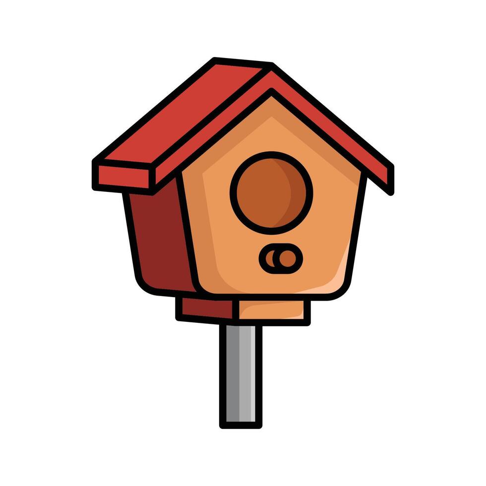 bird house icon vector design template in white background