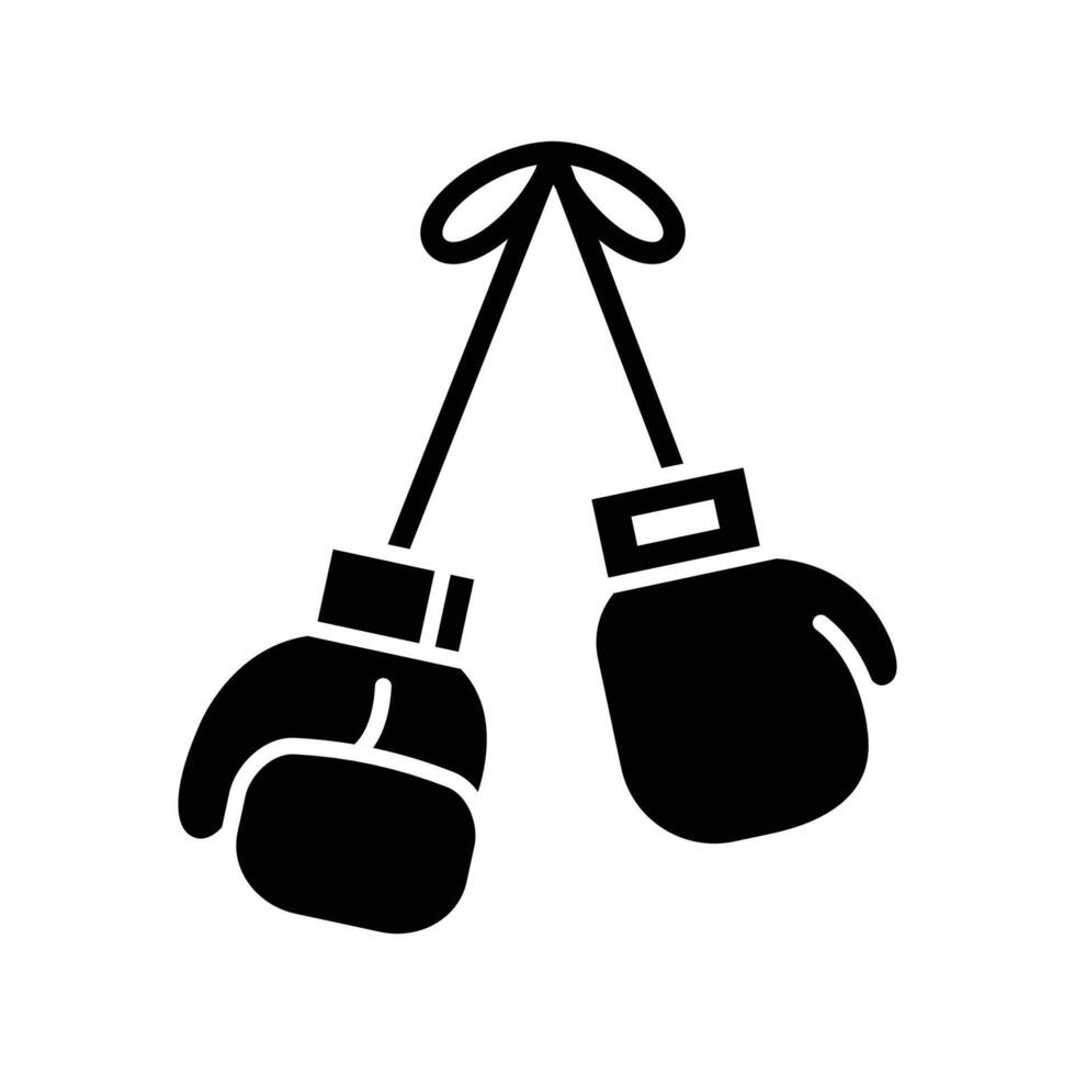 boxing glove icon vector design template in white background