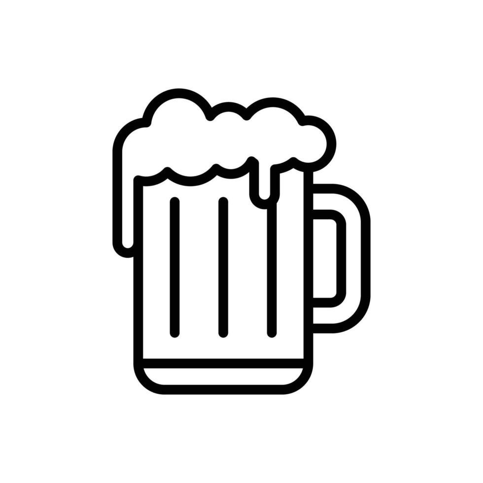 cerveza icono vector diseño modelo en blanco antecedentes