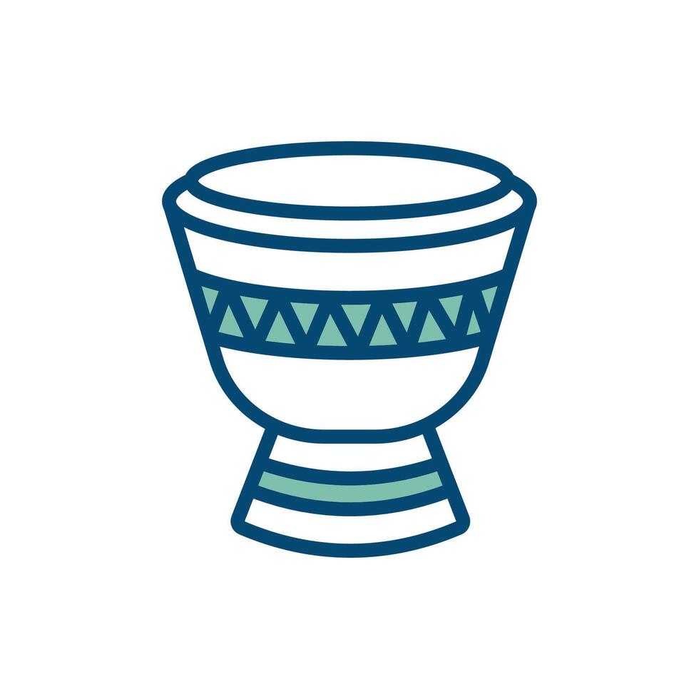 bongo drum icon vector design template in white background