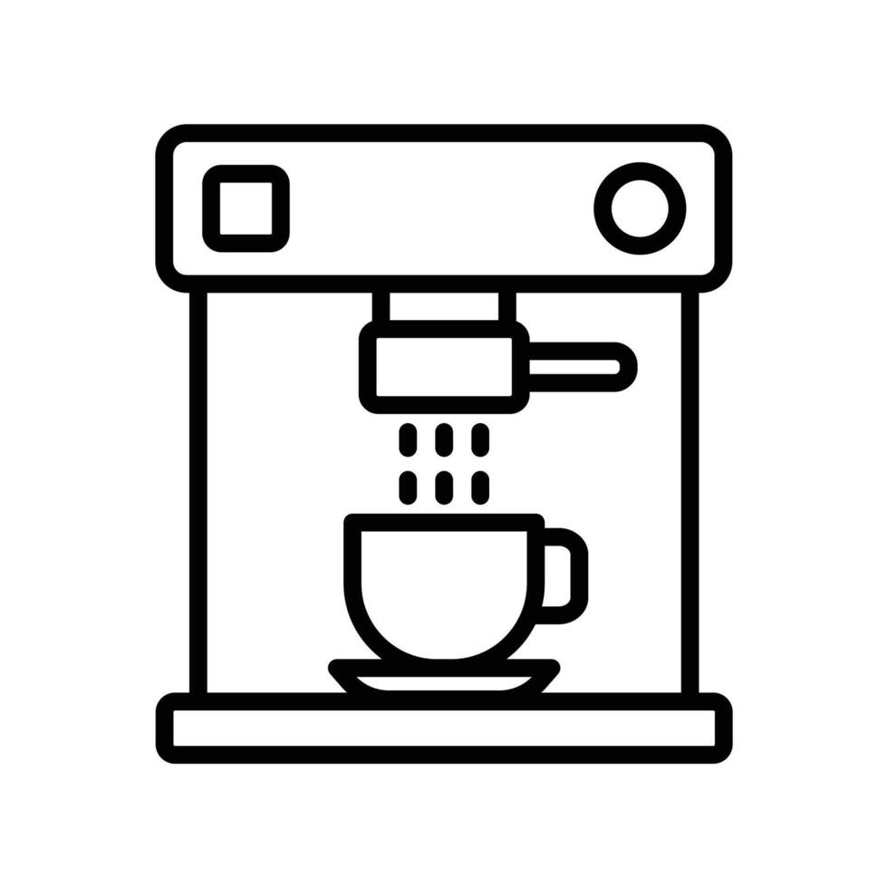 coffee maker icon vector design template in white background
