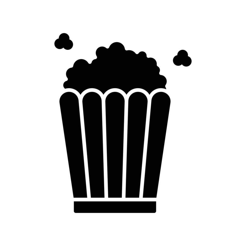 pop corn icon vector design template in white background