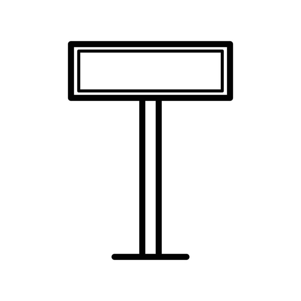 road sign icon vector design template in white background