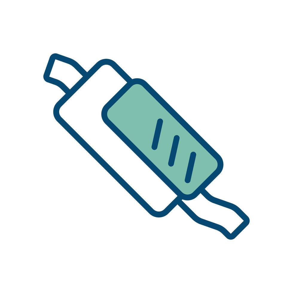Printmuffler icon vector design template in white background