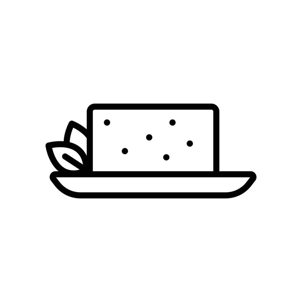 tofu icon vector design template in white background