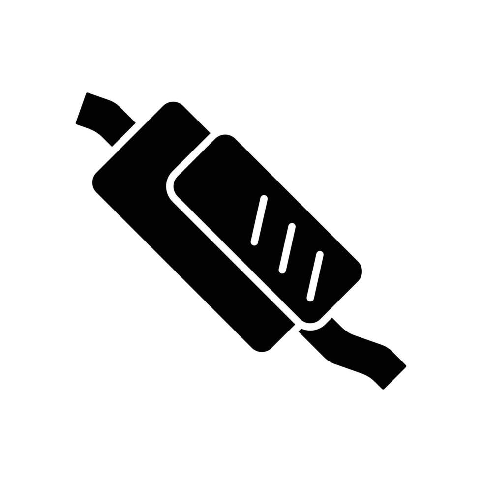Printmuffler icon vector design template in white background