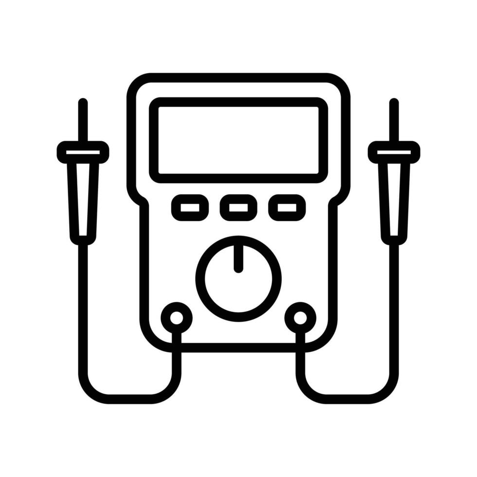 multimeter icon vector design template in white background