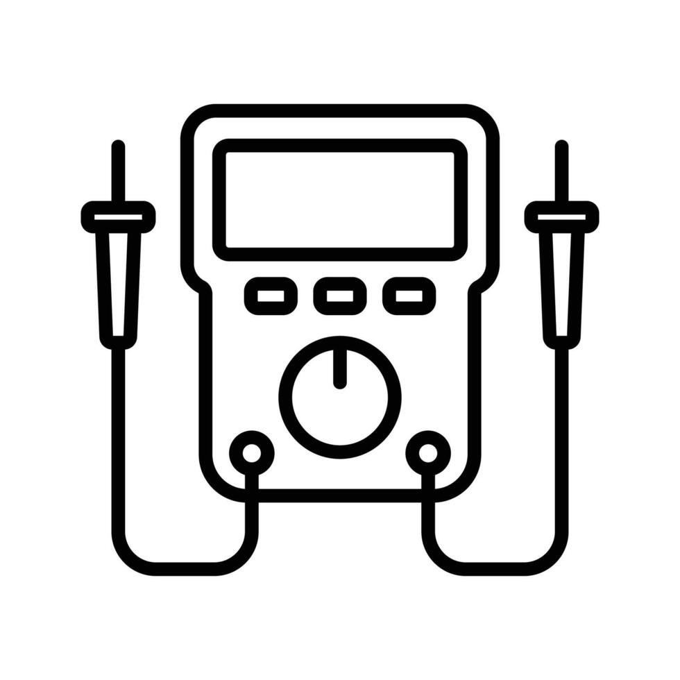 multimeter icon vector design template in white background