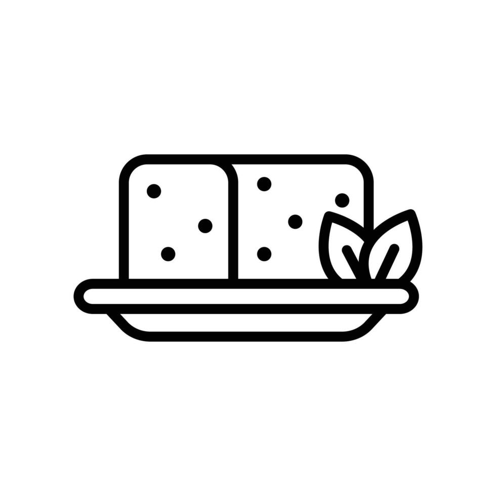 tofu icon vector design template in white background