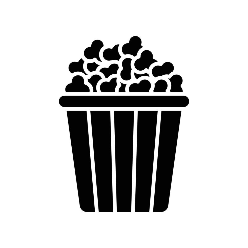 pop corn icon vector design template in white background