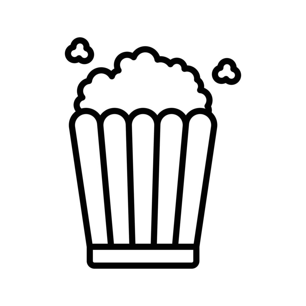 pop corn icon vector design template in white background