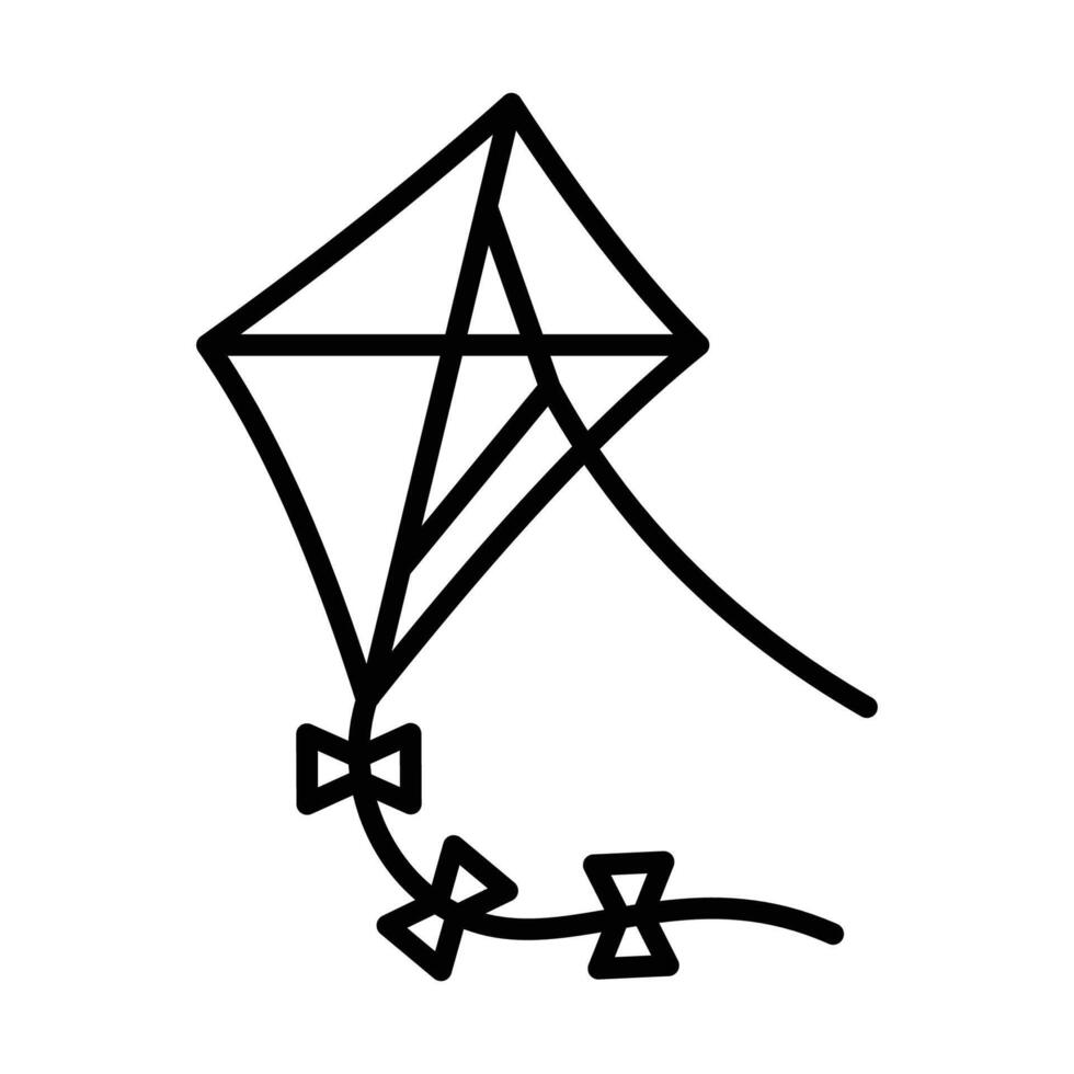 kite icon vector design template in white background