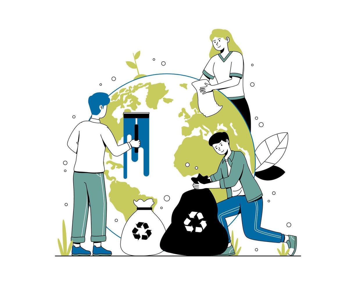 World environment day illustration vector